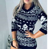 Lesmart Women's Christmas Sweater Dress